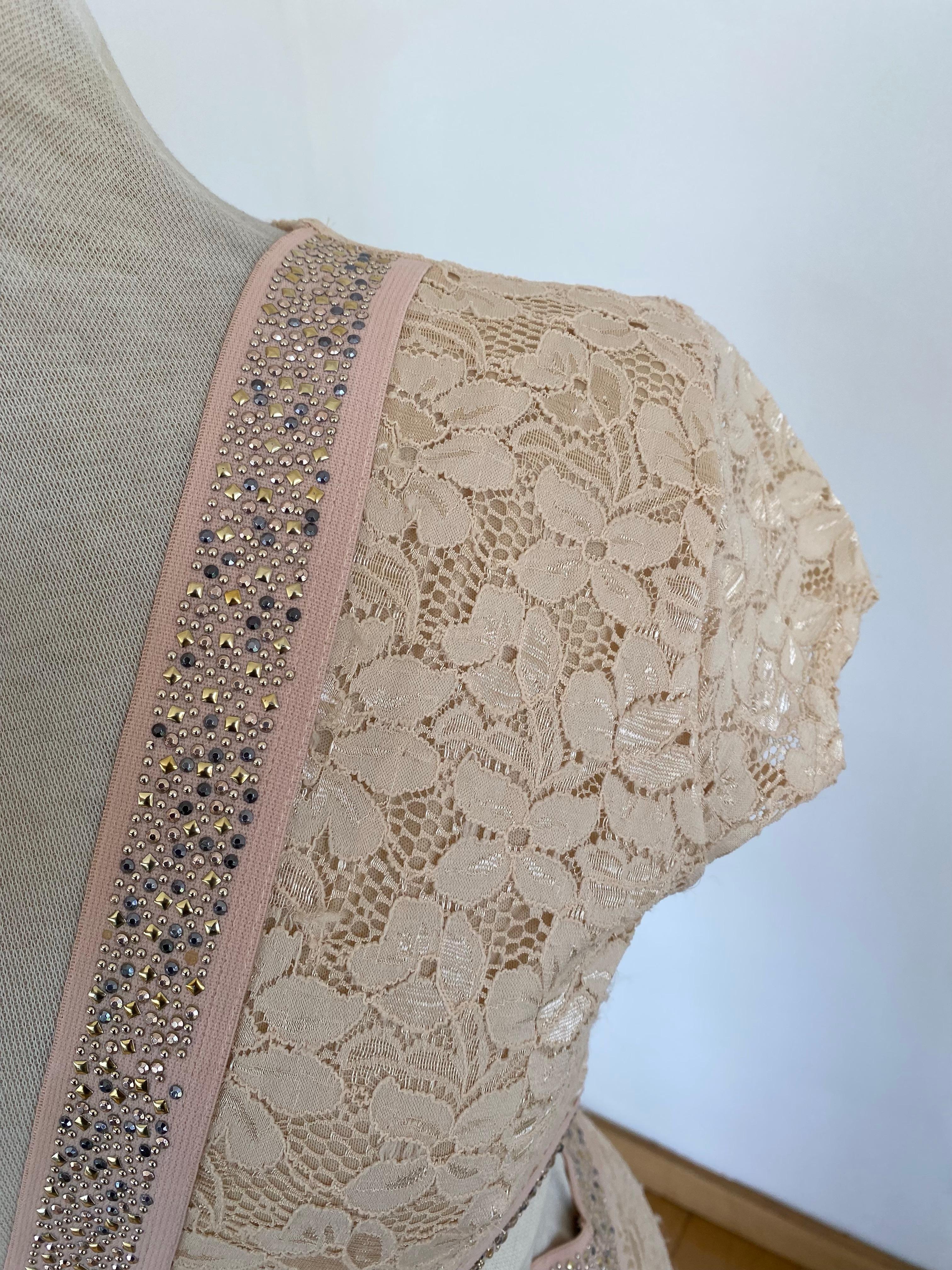 Vestido de Gala de Encaje Beige, foto 2 de 4