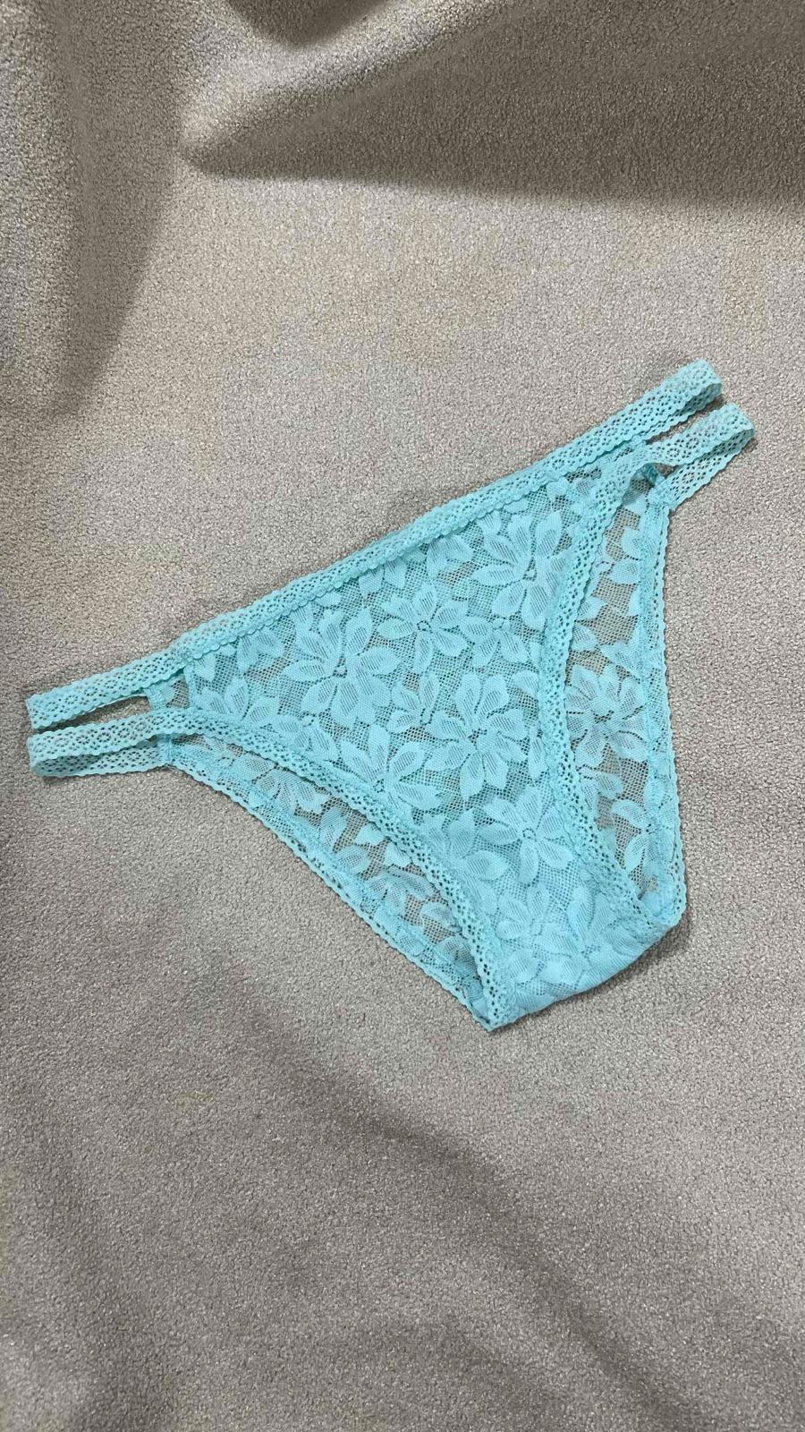 Panty de encaje celeste, foto 1 de 1