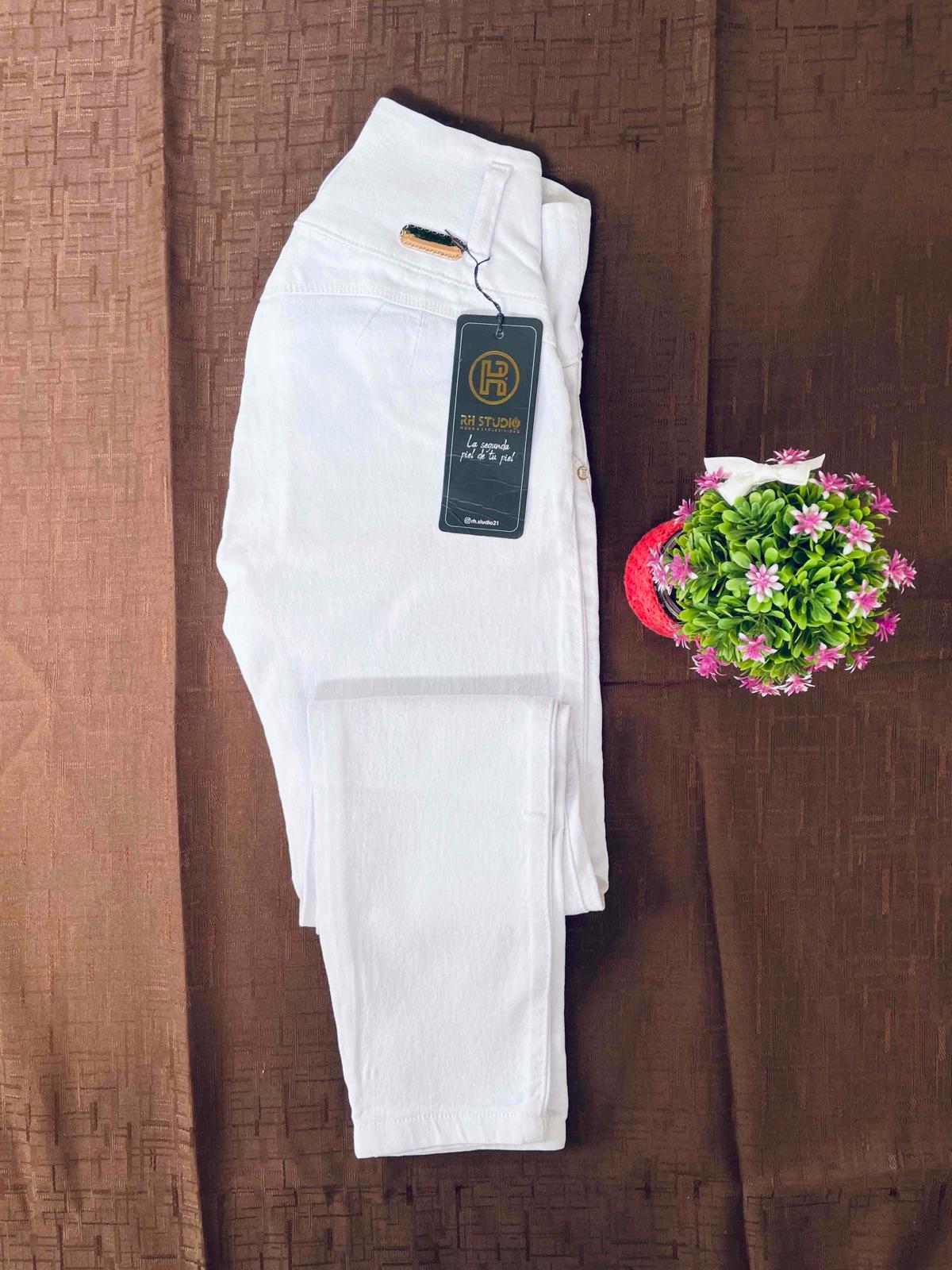Pantalon Jean Blanco De Mujer Con Etiqueta, foto 2 de 2