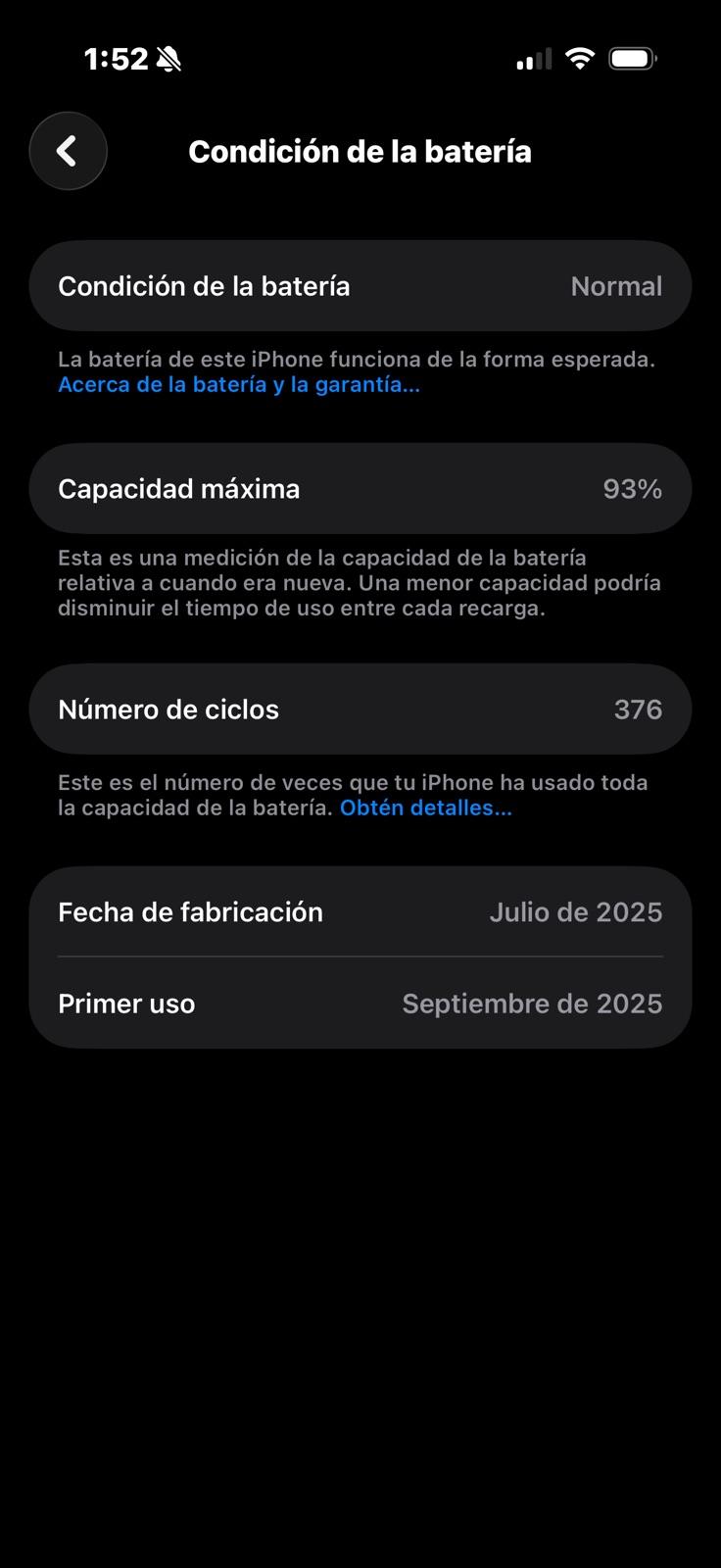 Teléfono celular Apple iPhone color gris, foto 2 de 5