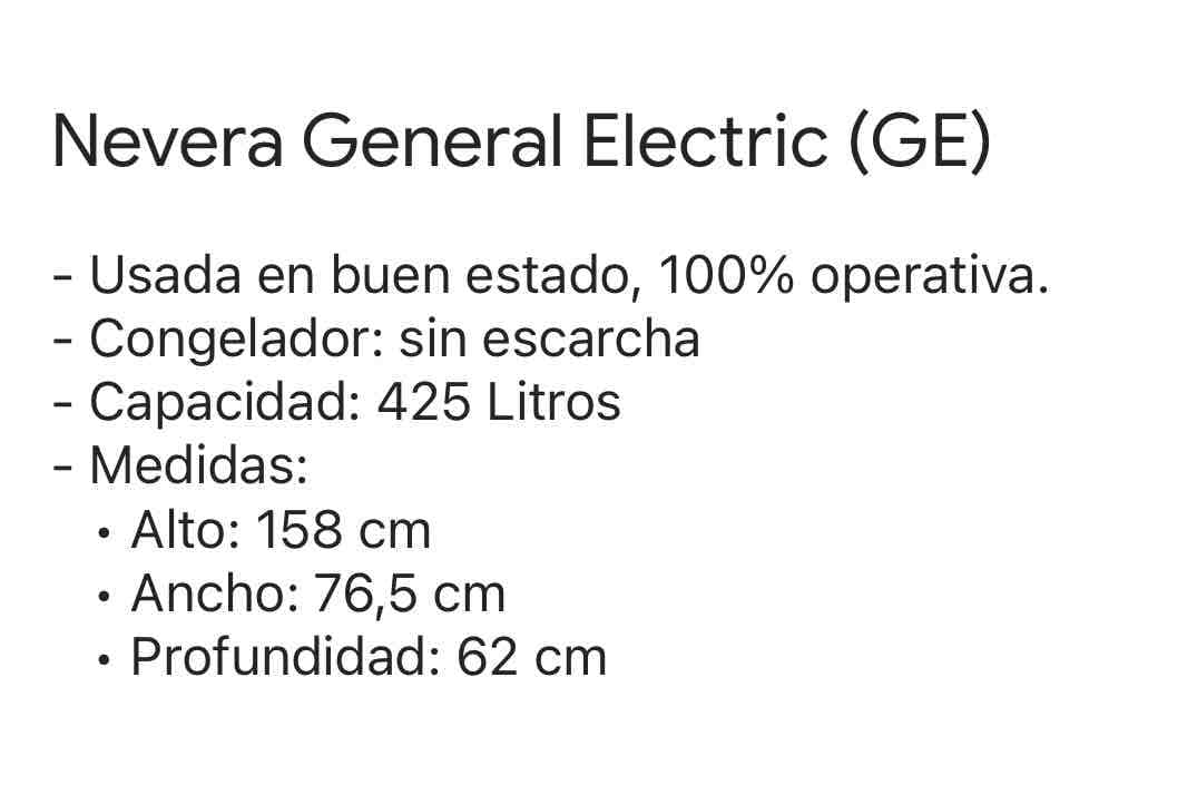Nevera General Electric, foto 4 de 4