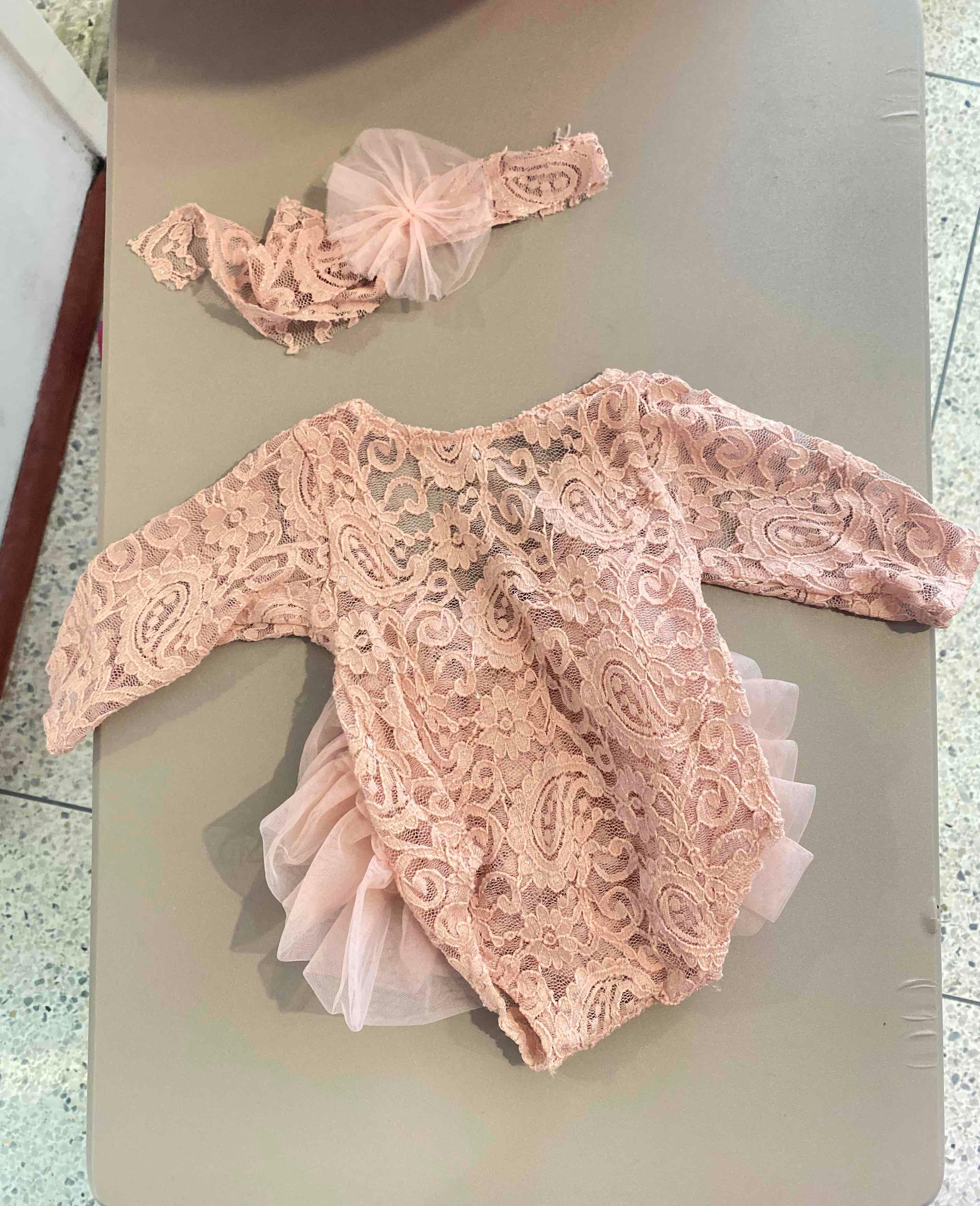 Set para fotos rosa vieja 0-3 meses, foto 2 de 2