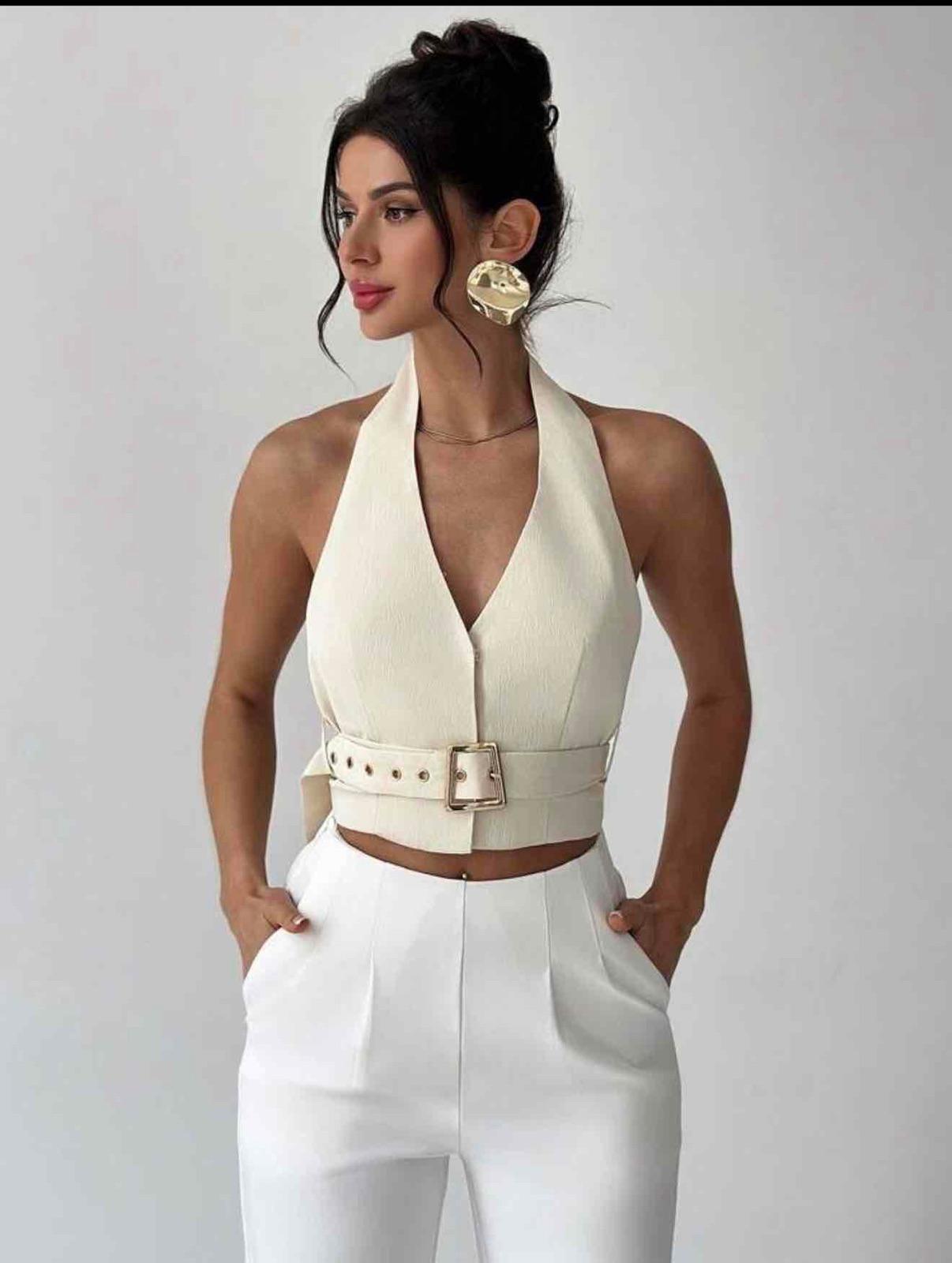 Top halter con cinturón, foto 5 de 6