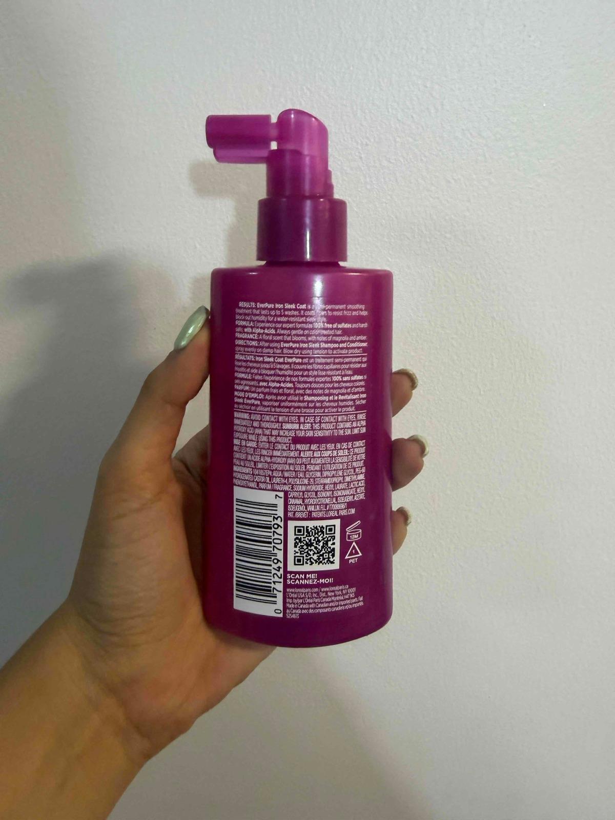 Tratamiento L'Oréal Paris Ever Pure Iron Sleek Coat 150 ml, foto 2 de 2