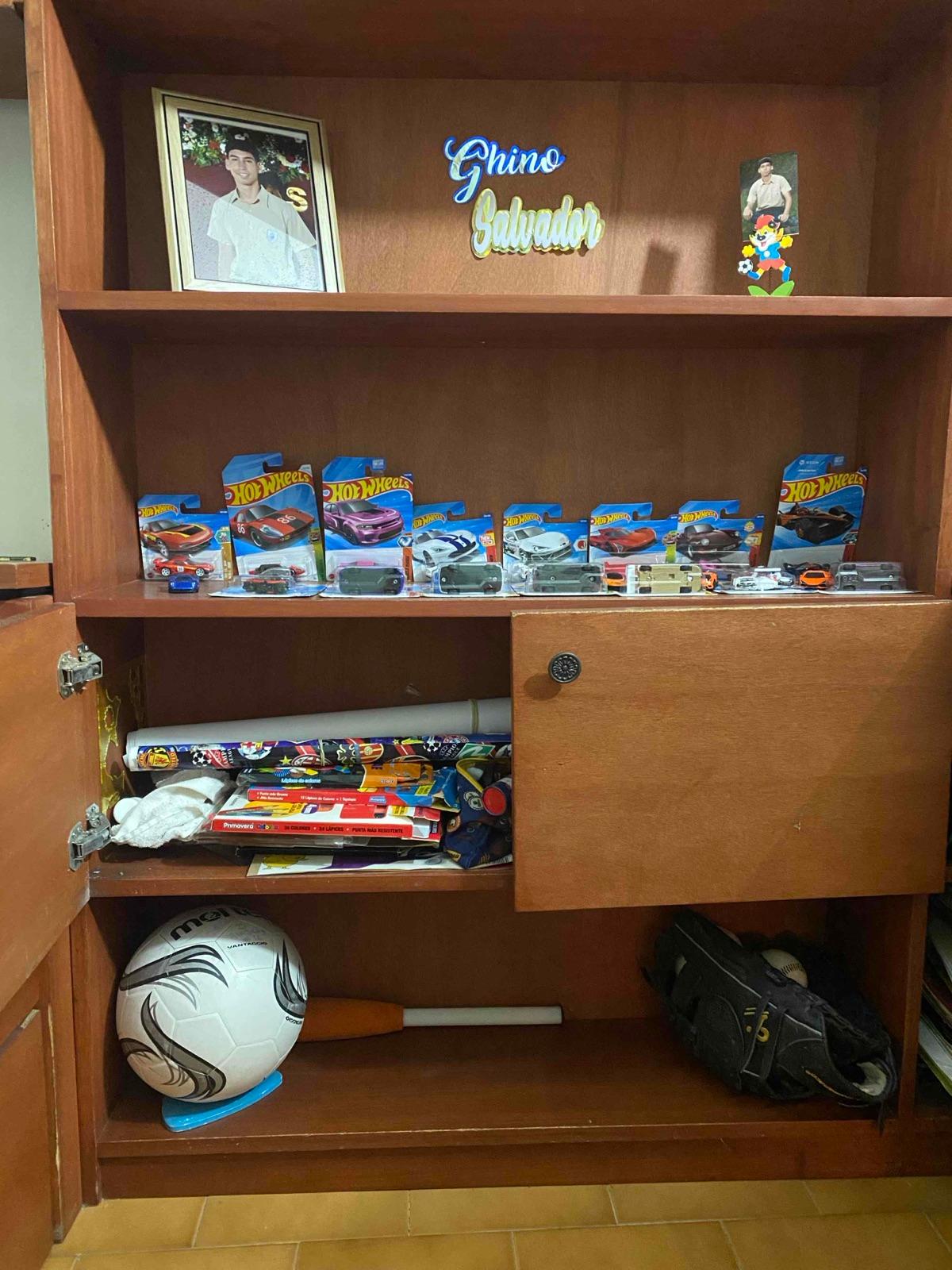 Cama individual de madera con nido y juego de biblioteca con escritorio, foto 6 de 7