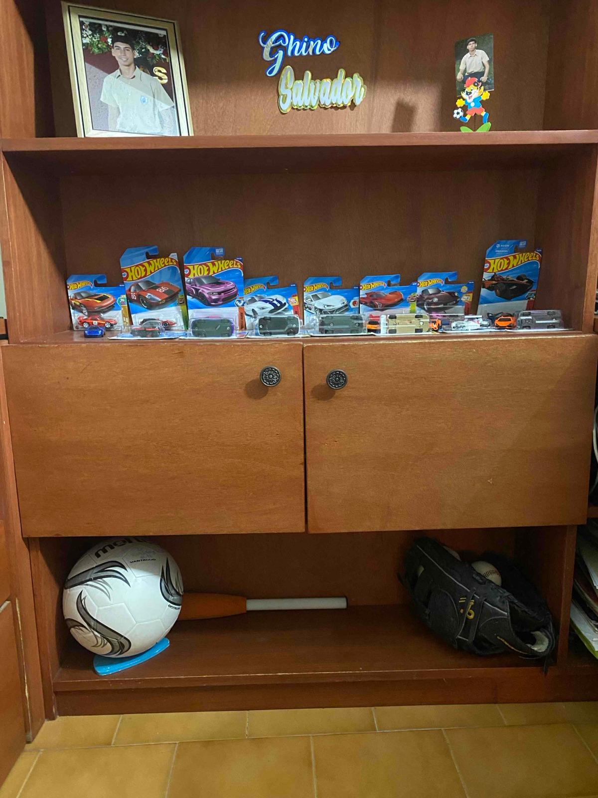 Cama individual de madera con nido y juego de biblioteca con escritorio, foto 7 de 7