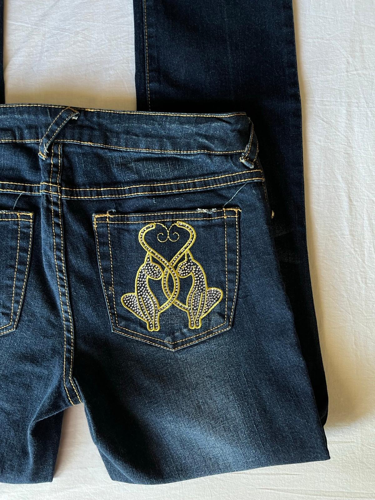 Jeans de mezclilla azul para mujer, foto 4 de 4