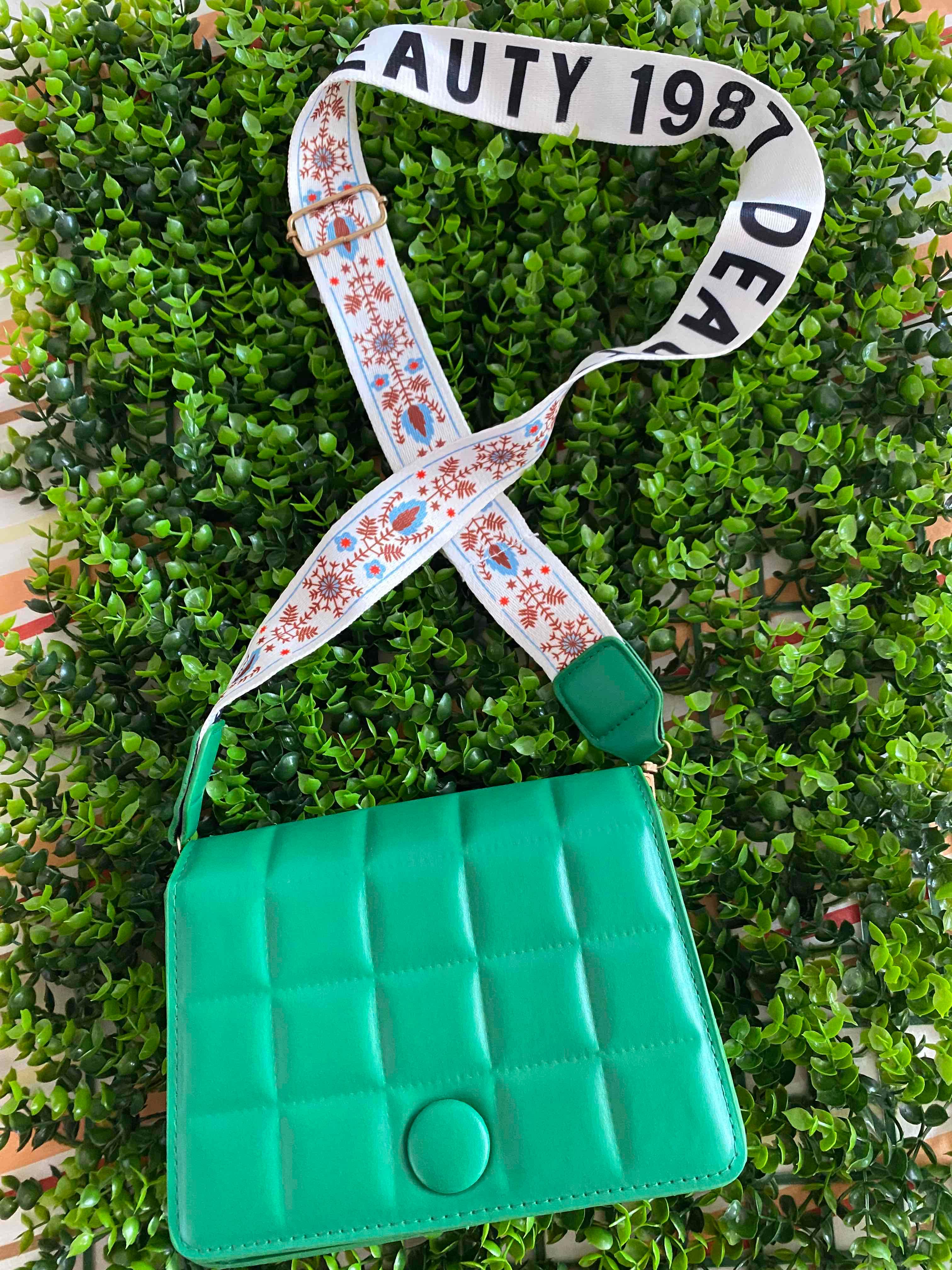 Cartera tipo bandolera verde, foto 2 de 2