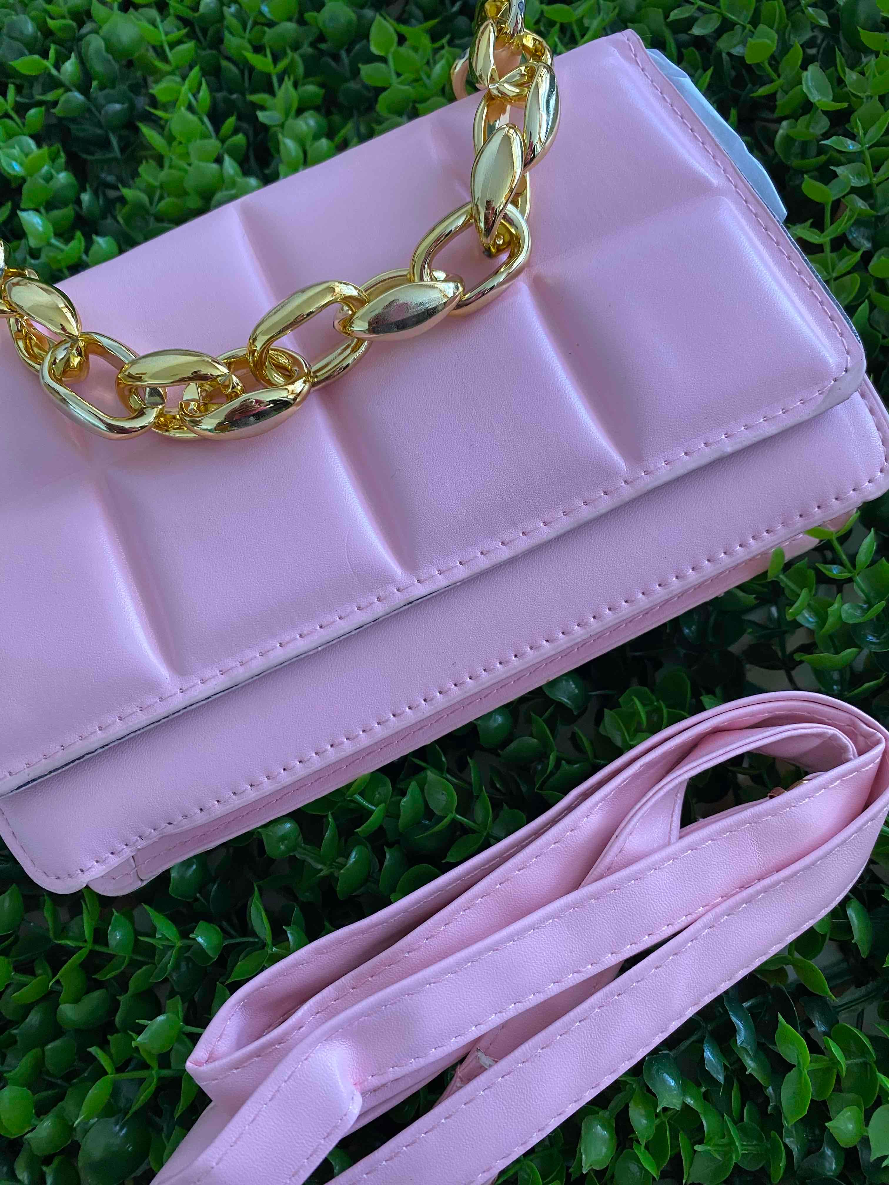 Cartera tipo bandolera rosa bebe, foto 2 de 2
