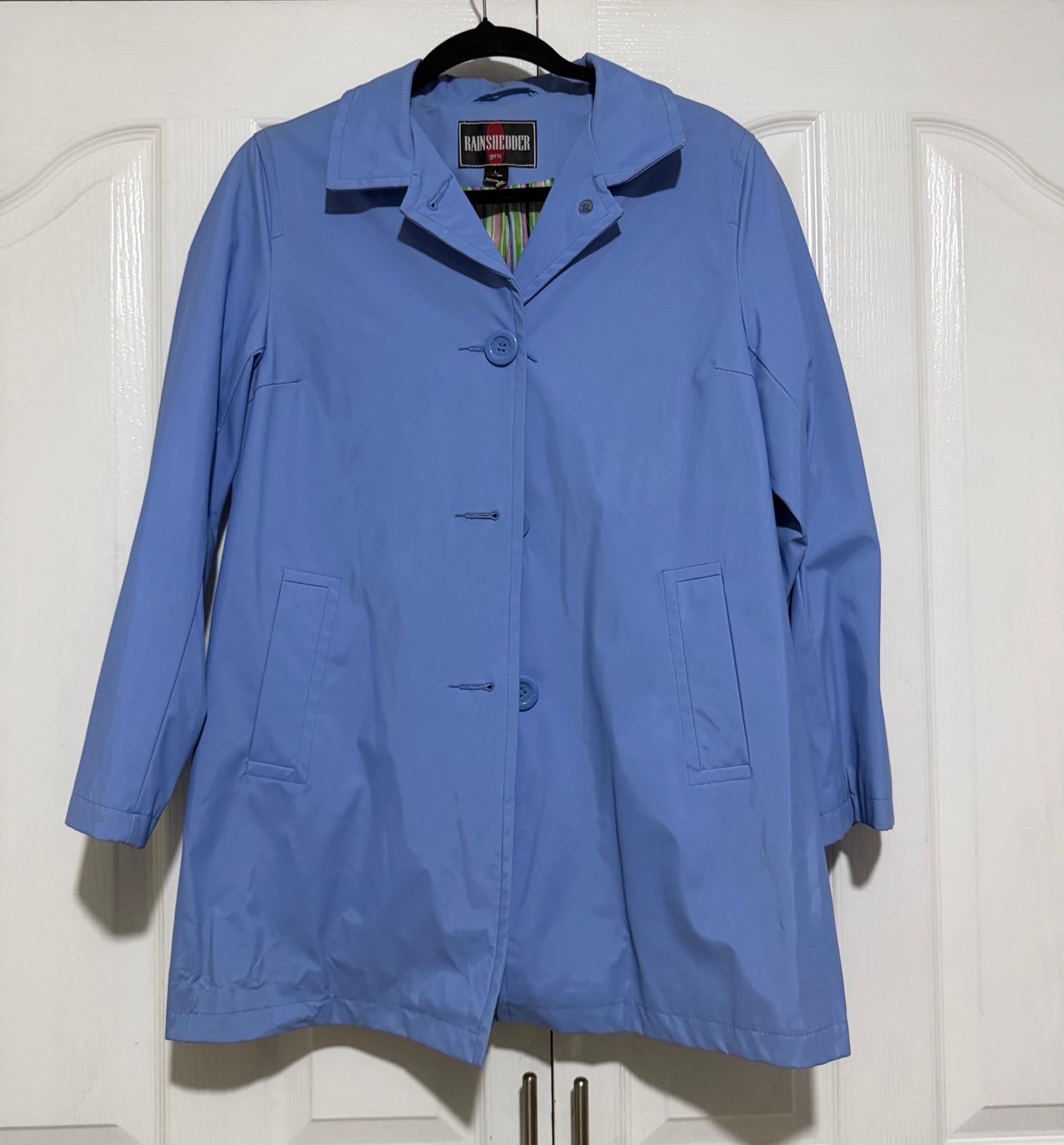 Abrigo impermeable azul Rain Schedder, foto 1 de 3