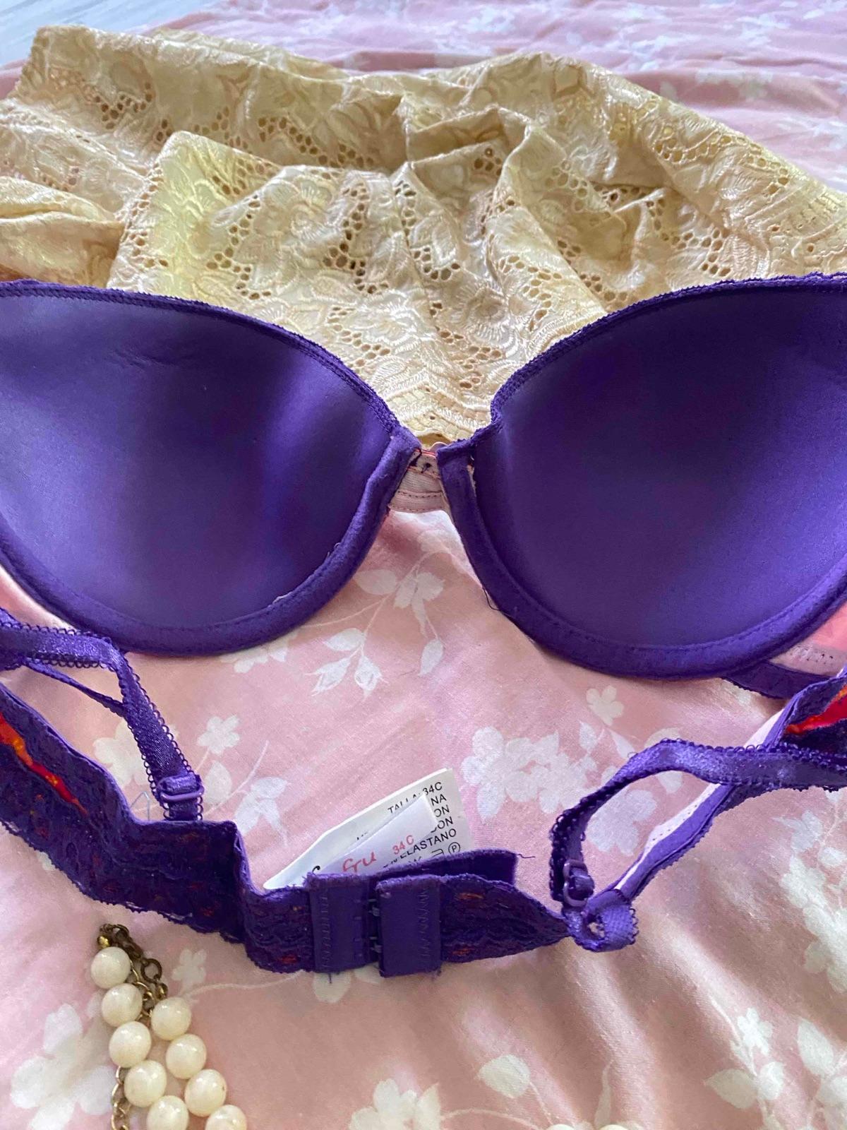 Sostén Morado Estampado Talla 34C, foto 3 de 3