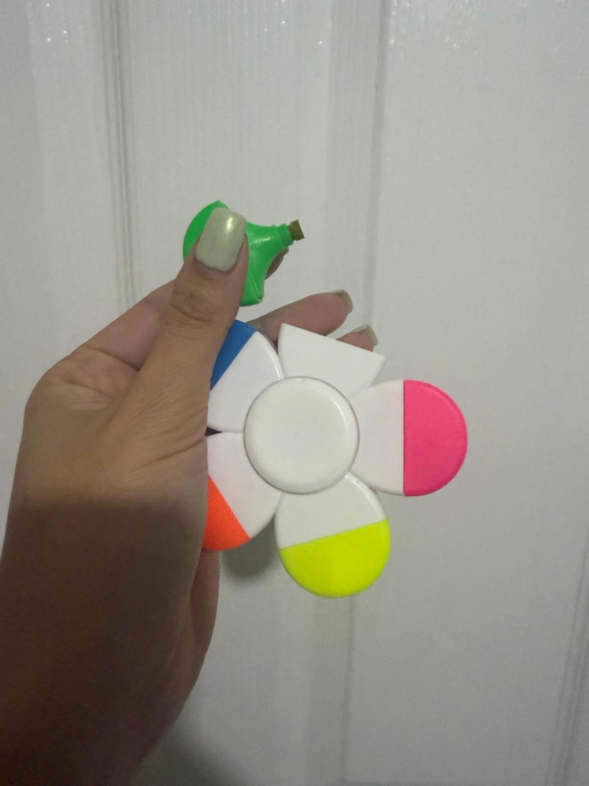 Fidget Spinner de flor multicolor, foto 2 de 2