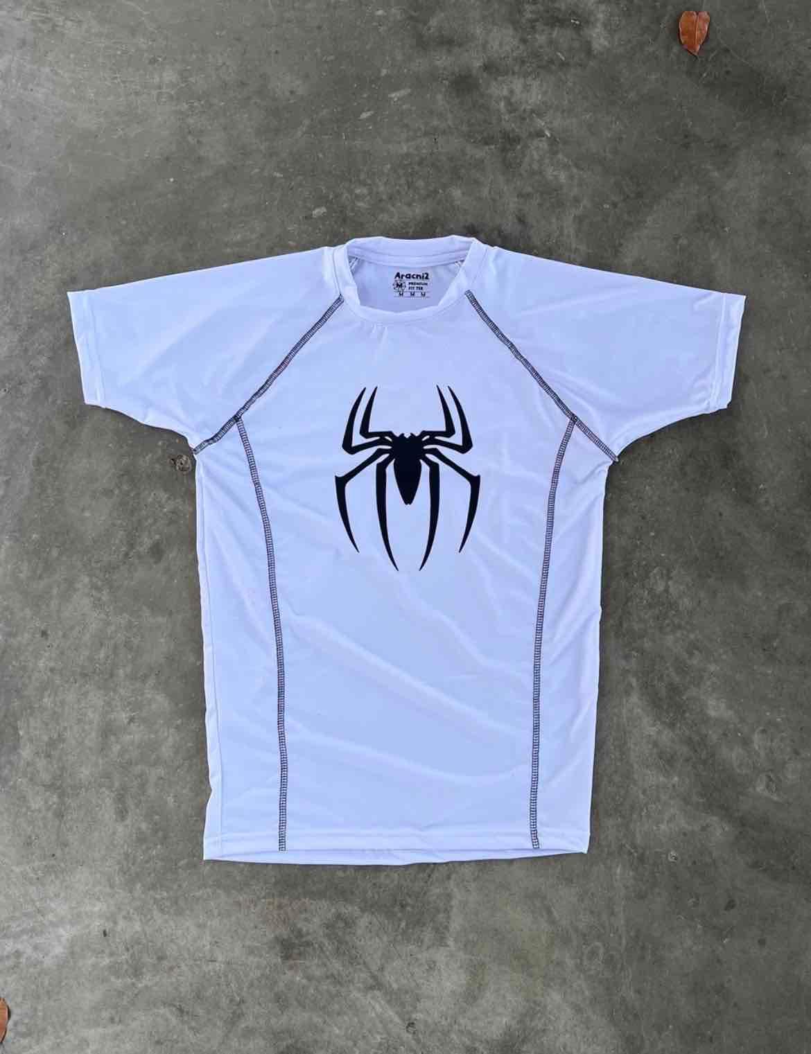 Camisa deportiva blanca con estampado de araña, foto 1 de 1