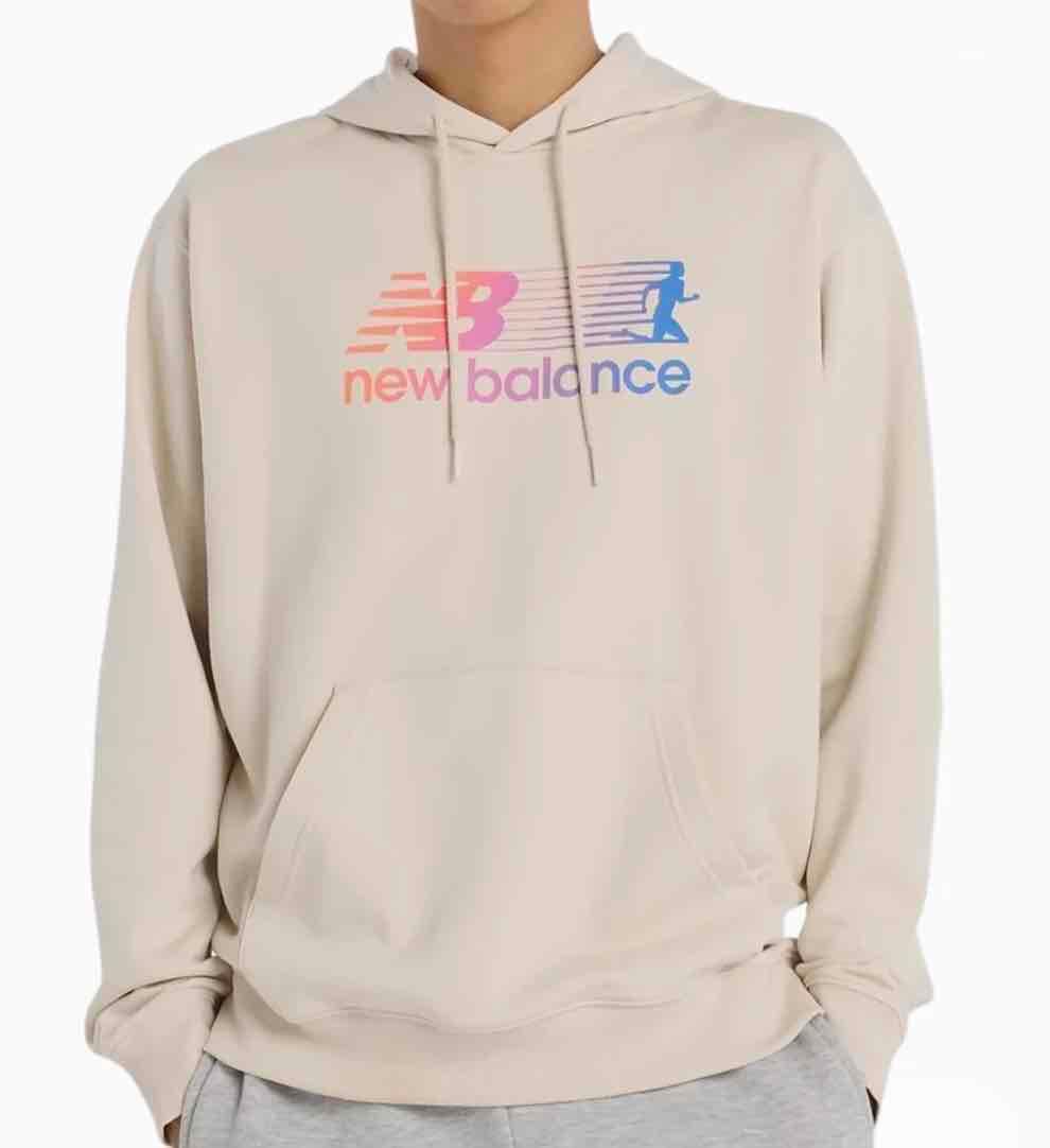 Sweater con capucha New Balance color beige, foto 3 de 3