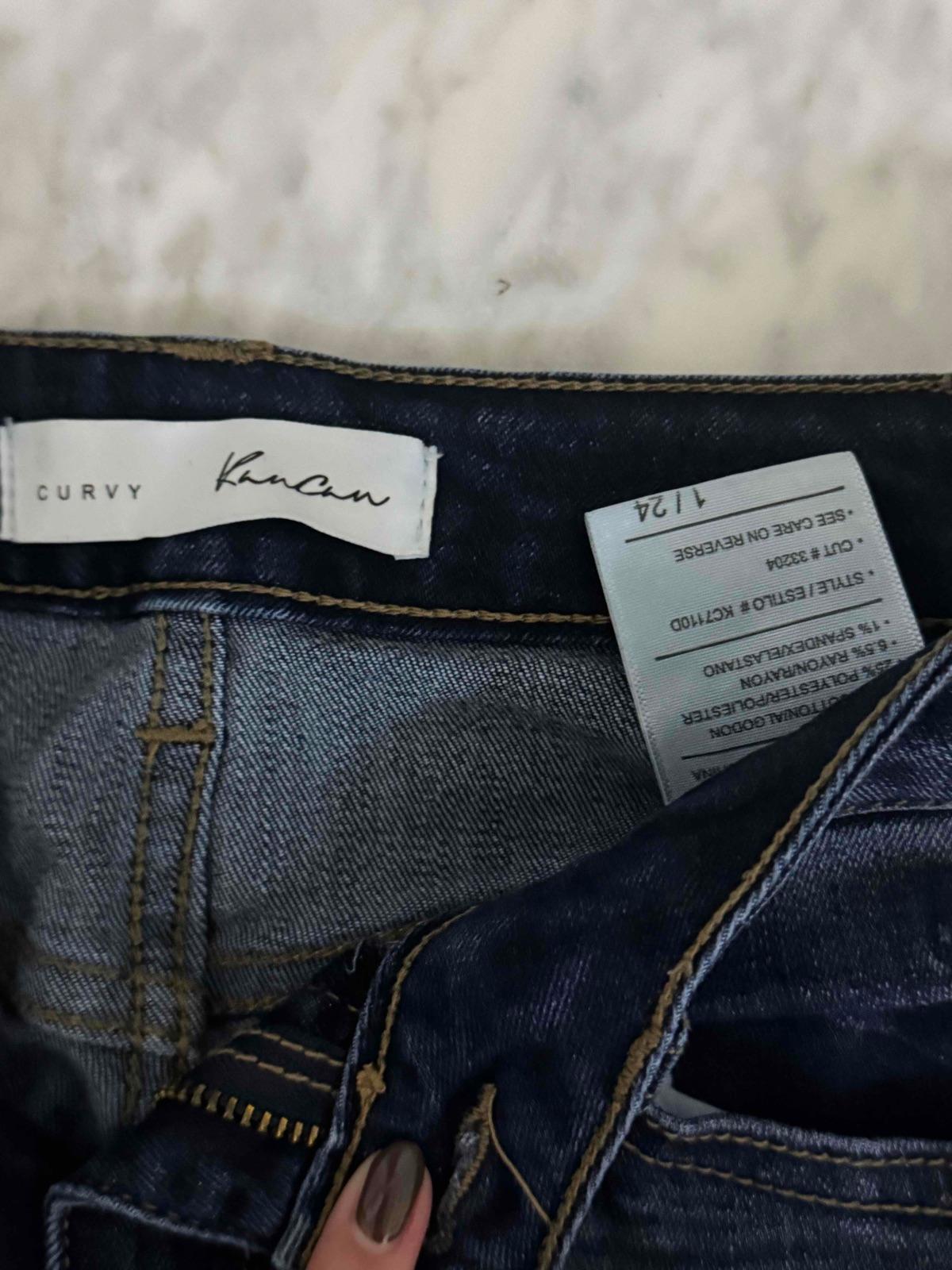 Jeans Kancan curvo azul oscuro, foto 2 de 2