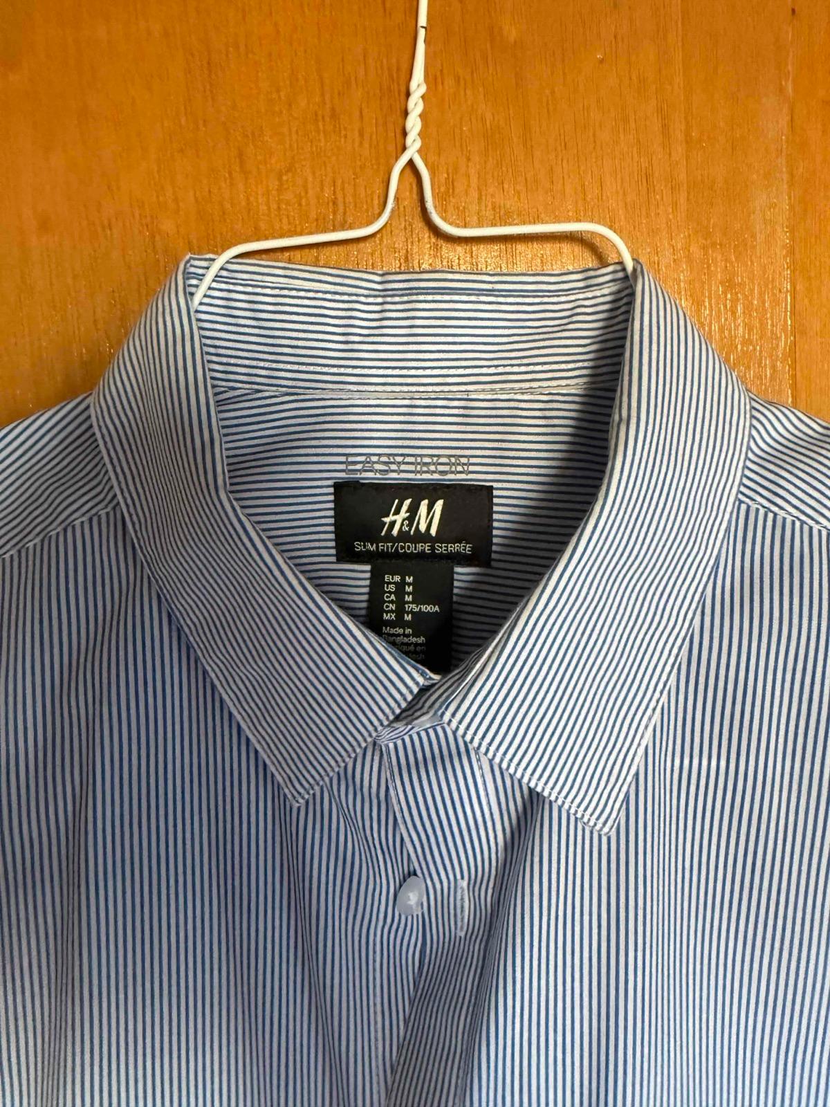 Camisa H&M de rayas azul y blanca M, foto 2 de 2