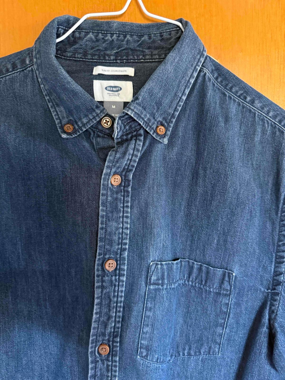 Camisa de jean Old Navy M, foto 4 de 4