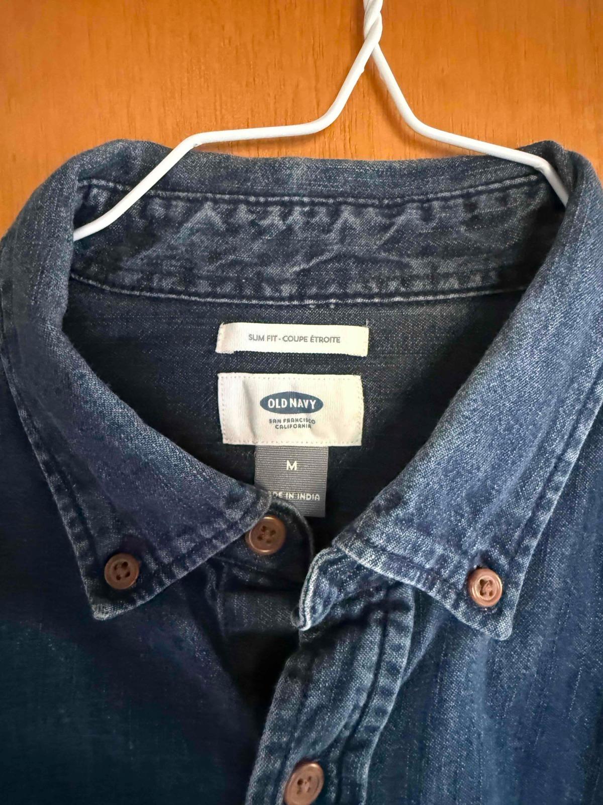 Camisa de jean Old Navy M, foto 3 de 4