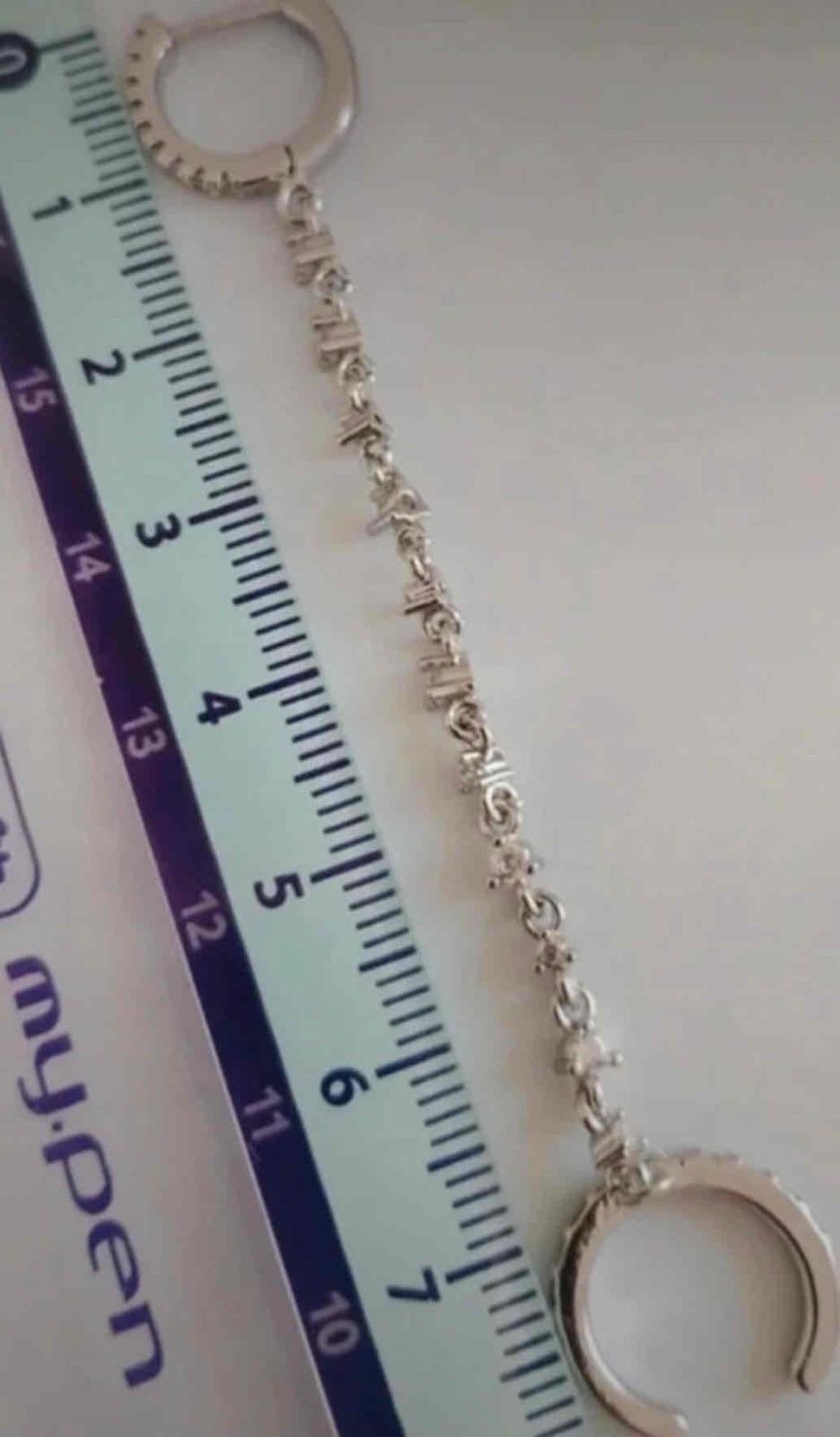 Argolla c/ cadena y earcuff en plata, foto 4 de 4