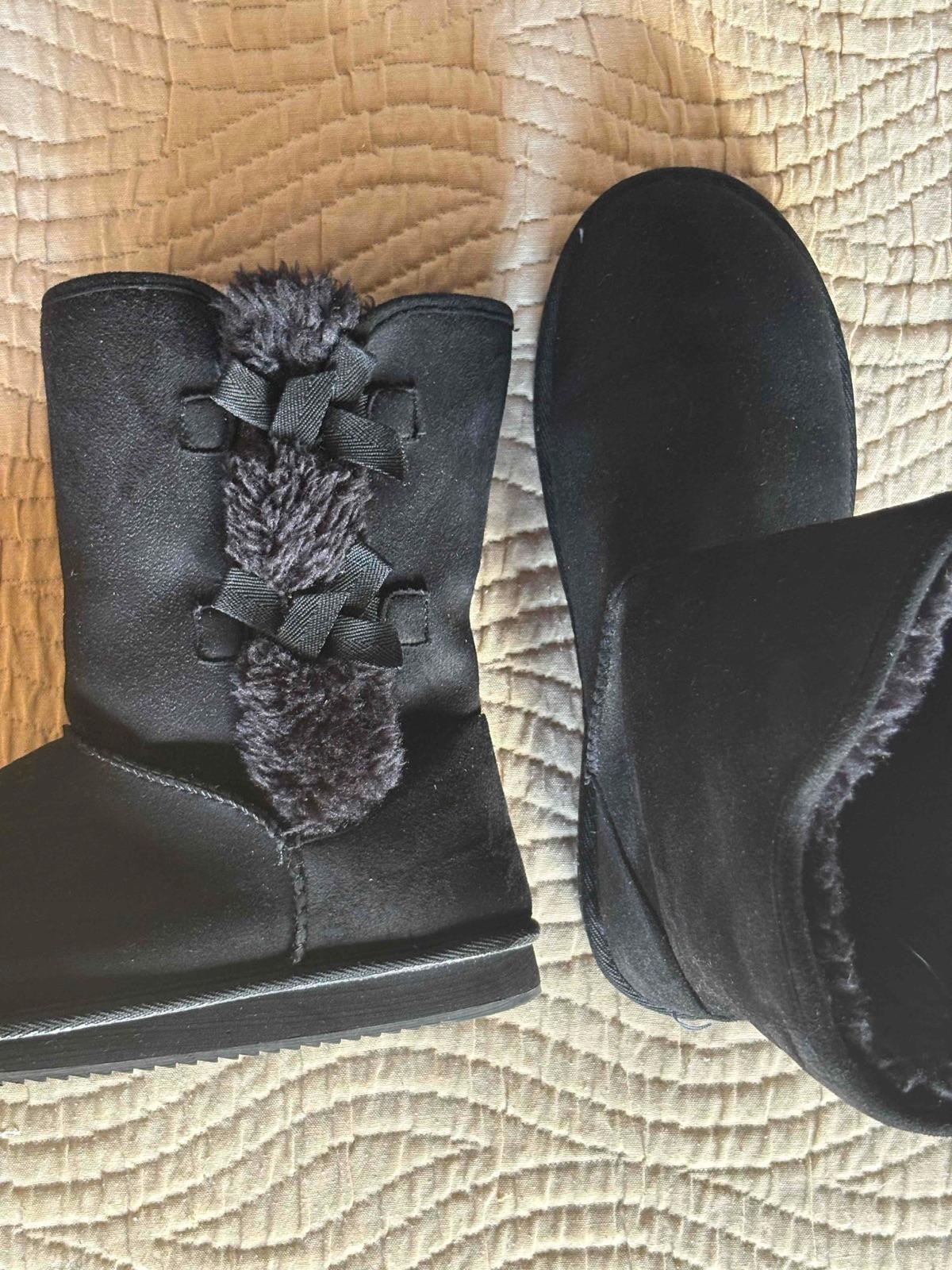 Botas negras de terciopelo con forro interno, foto 4 de 4