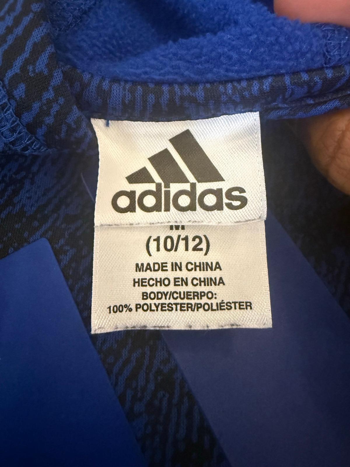 Suéter con capucha Adidas azul y negro, foto 5 de 6