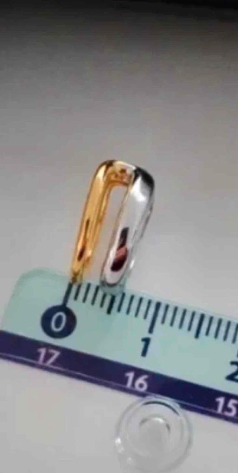 Earcuff en Plata 925 bicolor dorado y plateado, foto 4 de 5