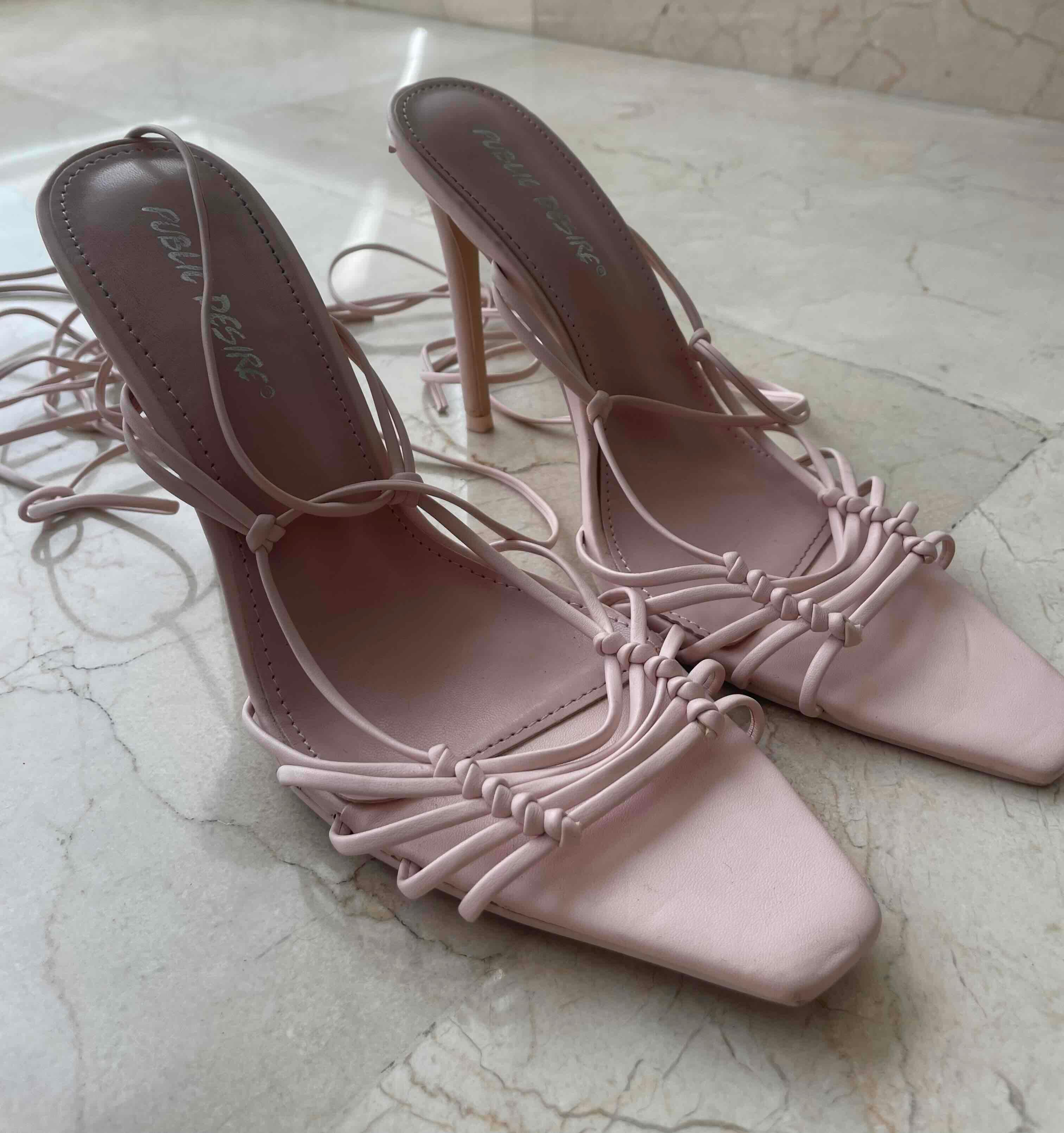 Tacones rosados con tiras, foto 5 de 5