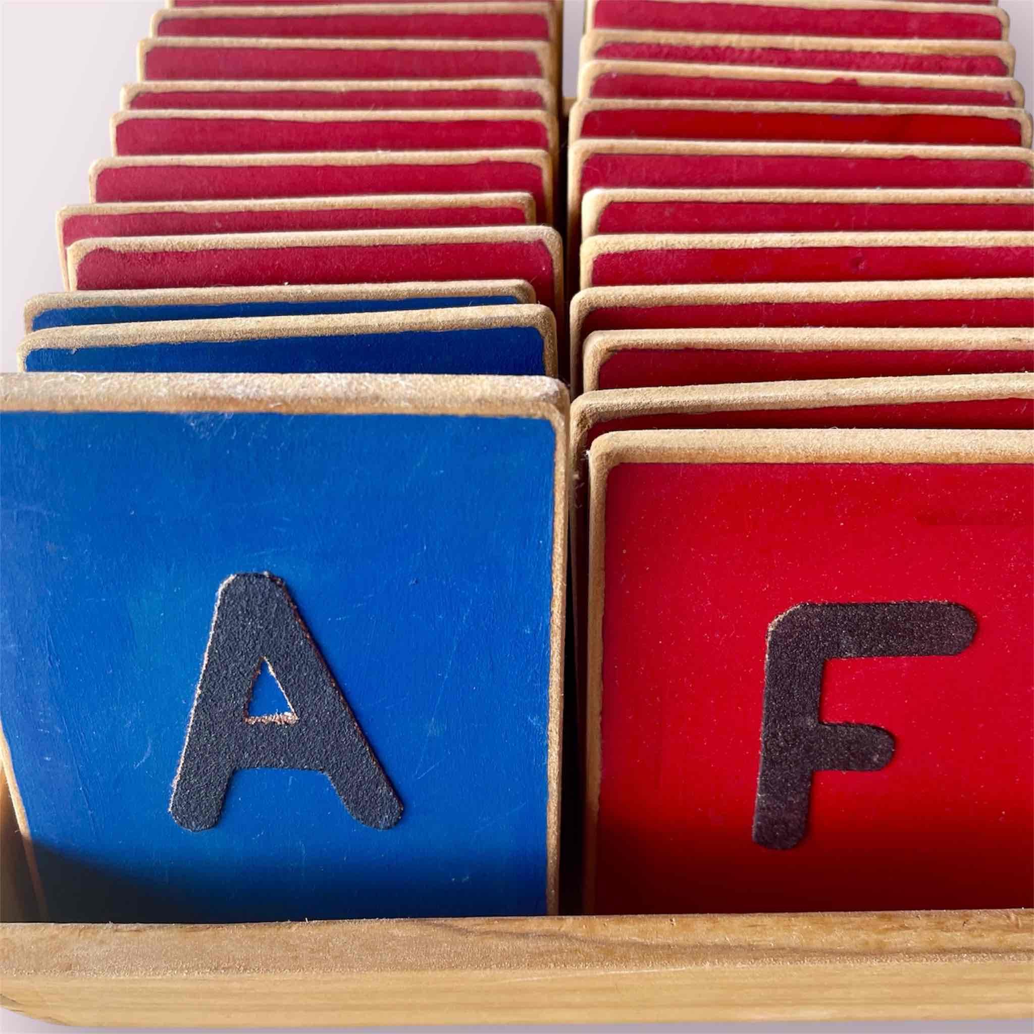 Letras de Lija Montessori, foto 5 de 7