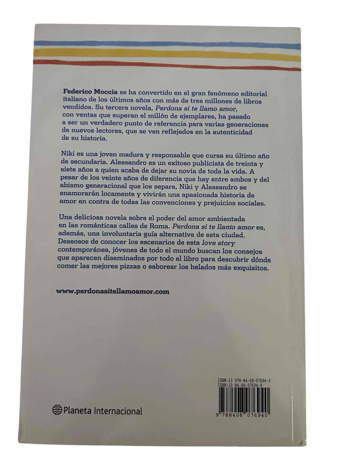 Libro Perdon si te llamo amor Federico Moccia, foto 2 de 2