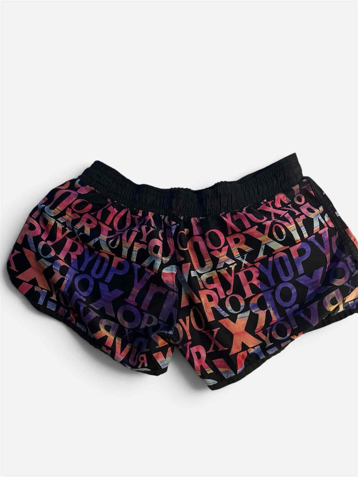 Short deportivo negro con estampado multicolor, foto 2 de 2