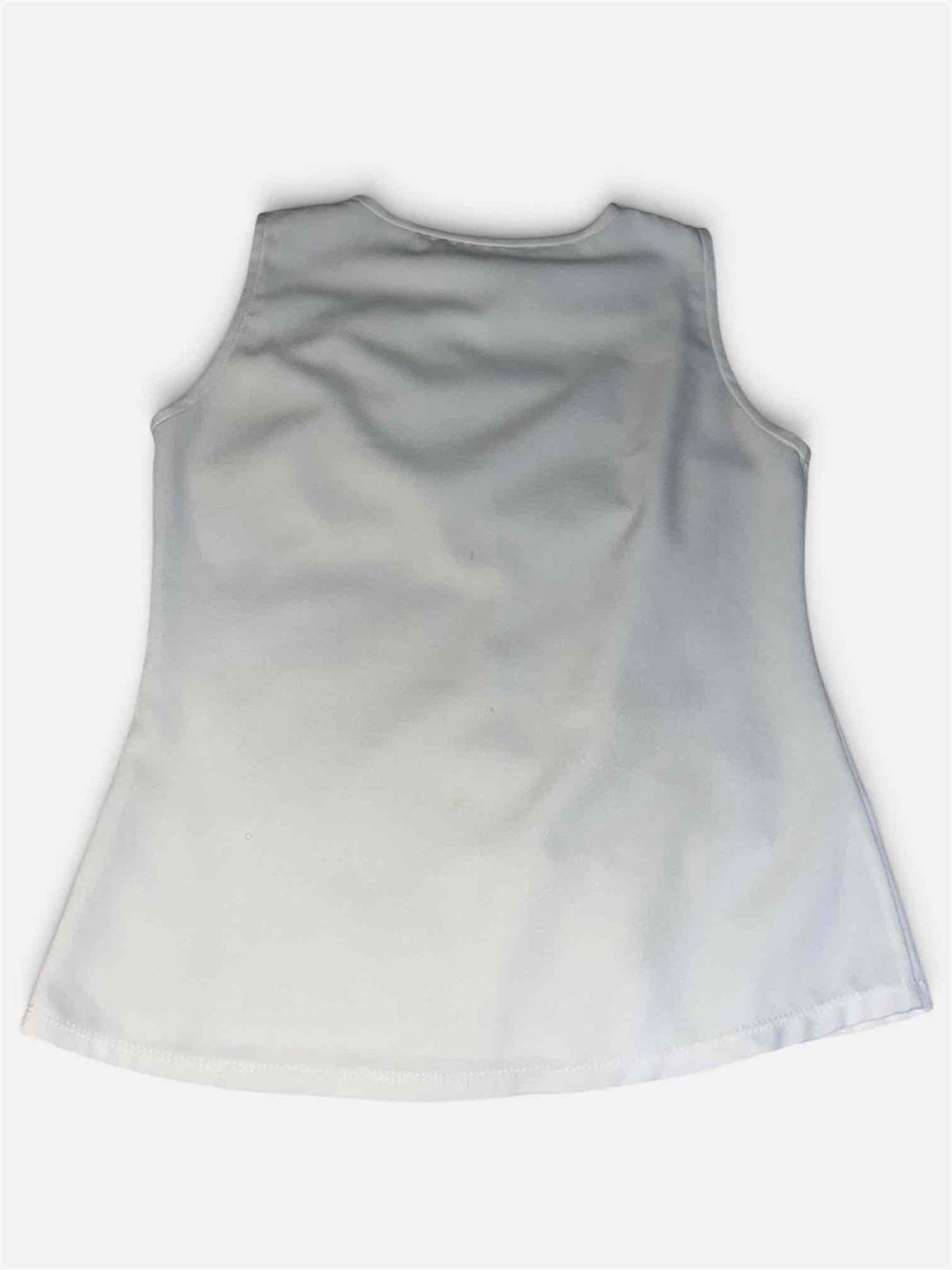 Blusa blanca sin mangas, foto 2 de 2
