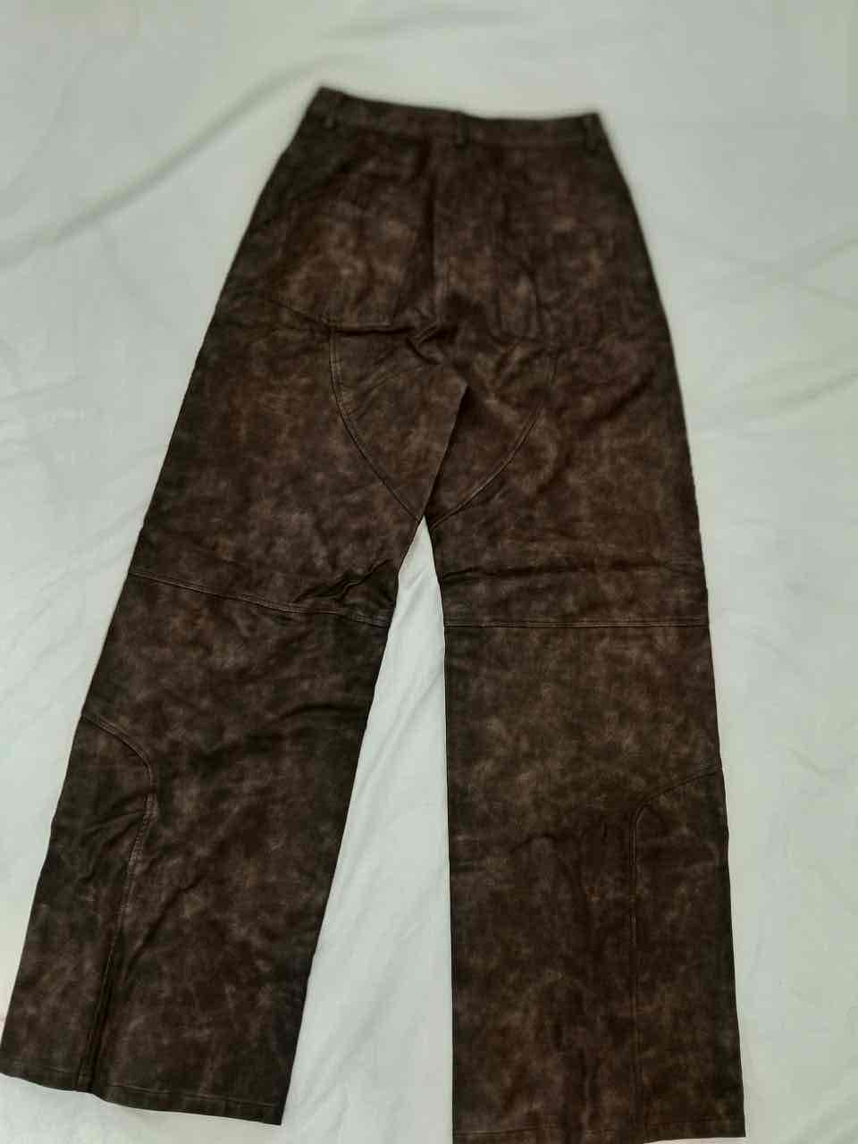 Pantalón de cuero sintético marrón Fashion Nova, foto 2 de 3