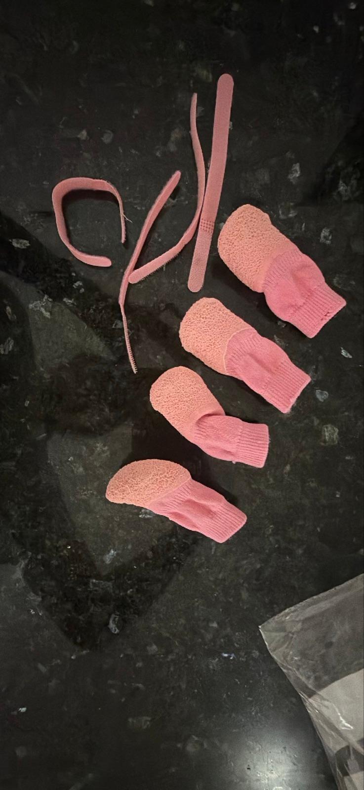 Zapatos antideslizantes rosados para mascotas, foto 4 de 4