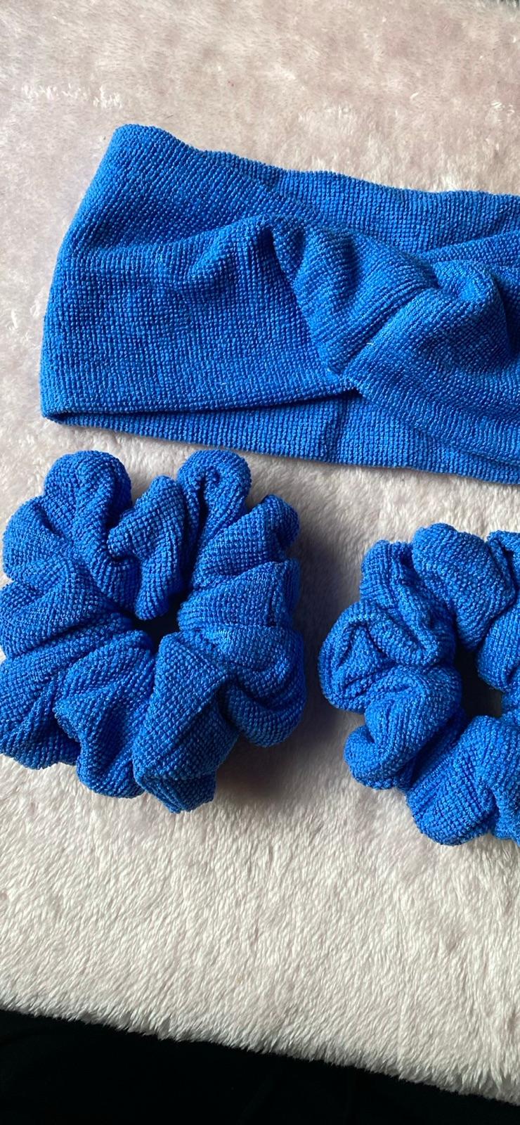 Set de Cintillo y Muñequeras Azules, foto 2 de 2