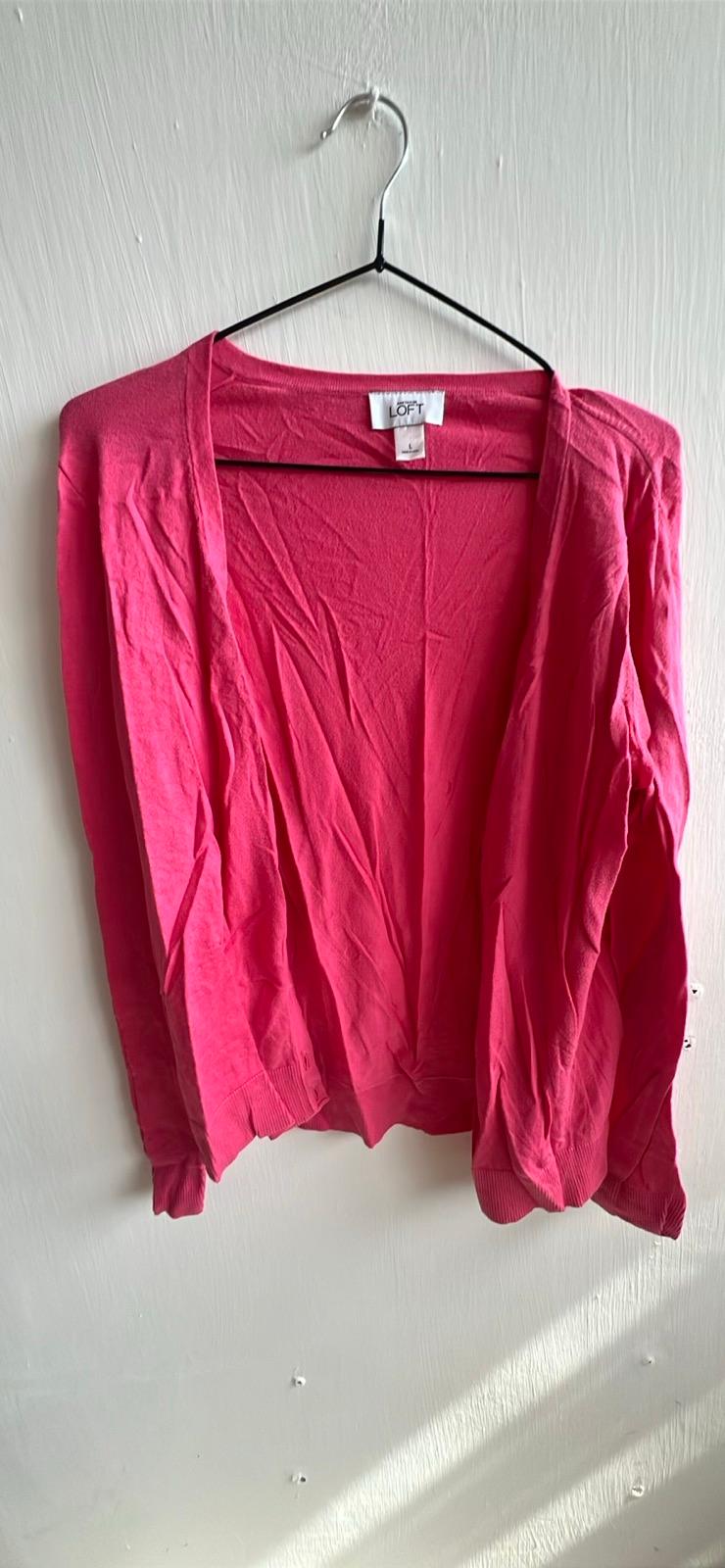 Cardigan Rosa Loft Talla L, foto 1 de 1