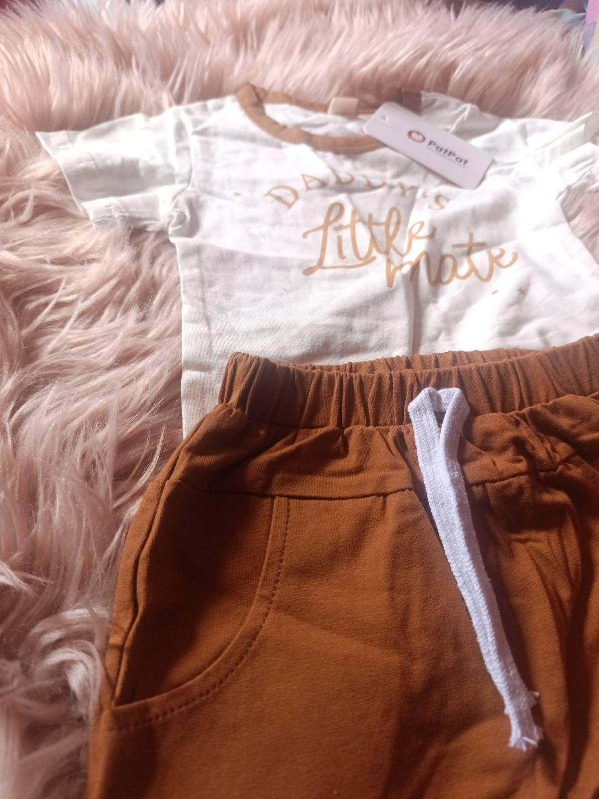 Conjunto PatPat de camiseta y short para bebé, foto 4 de 4