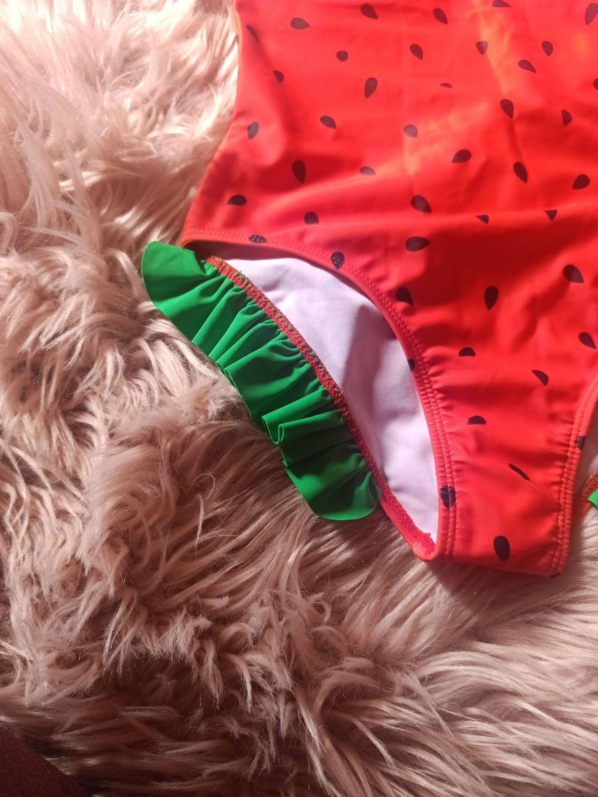 Traje de baño rojo de sandía para niña, foto 3 de 5