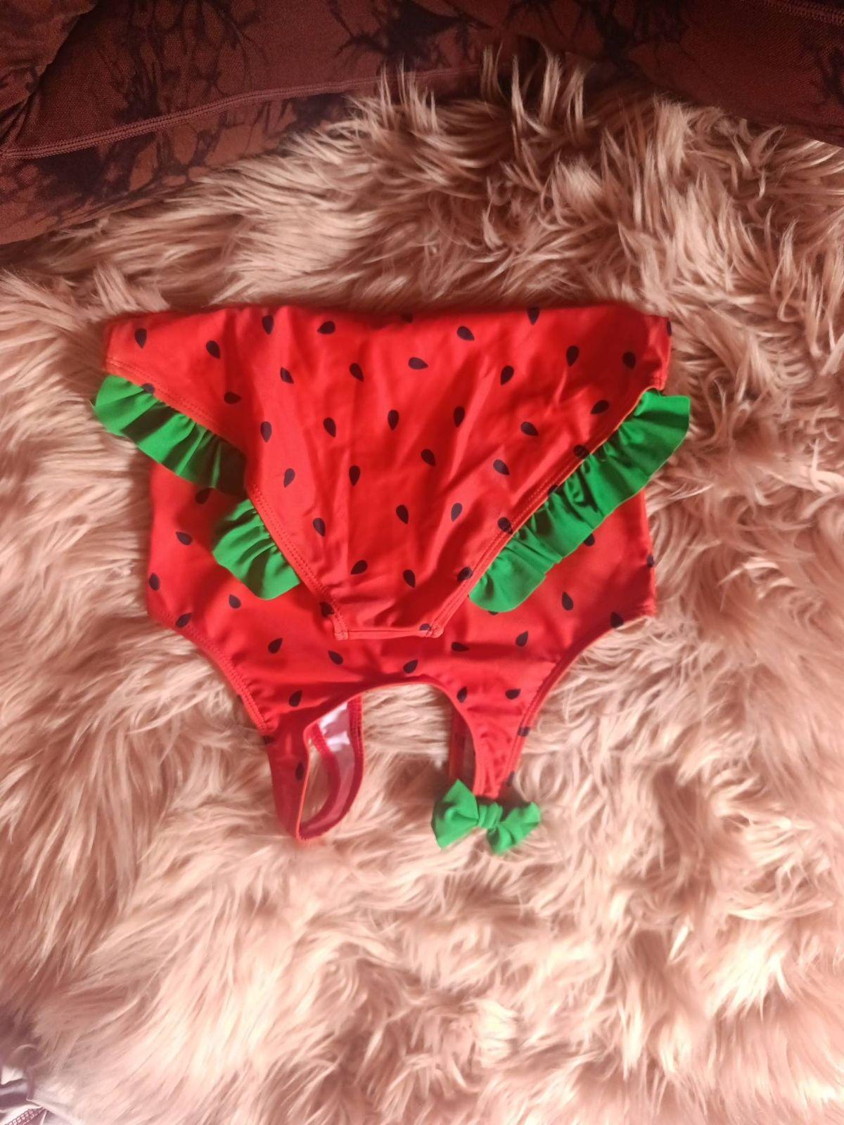 Traje de baño rojo de sandía para niña, foto 5 de 5
