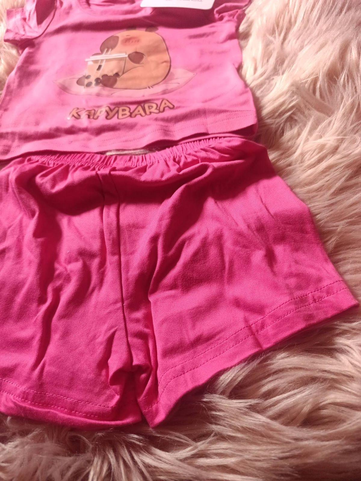 Conjunto rosa de bebé PatPat con estampado de capibara, foto 4 de 4