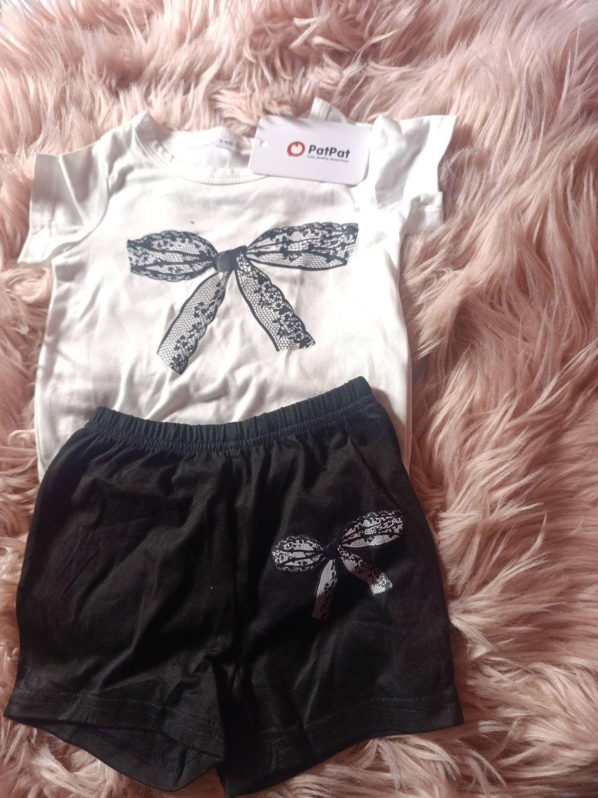 Conjunto de niña PatPat blanco y negro, foto 4 de 4