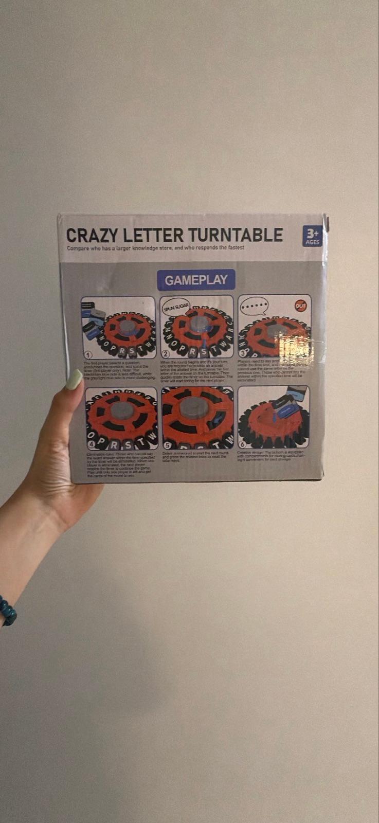 Juego Crazy Letter Turntable en caja, foto 2 de 2