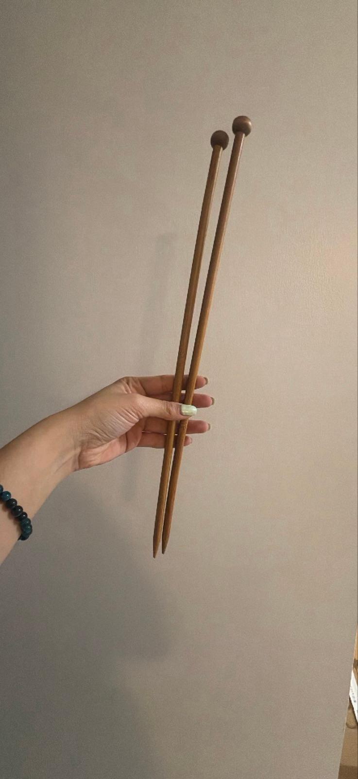 Agujas de tejer de madera, foto 2 de 2
