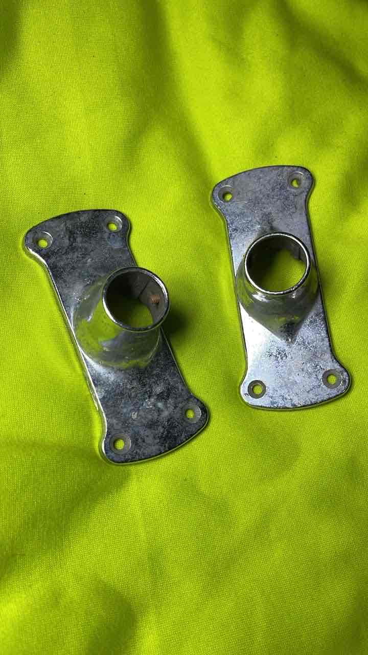 Soportes Metálicos Cromados Para Tubo de cortina, foto 1 de 1