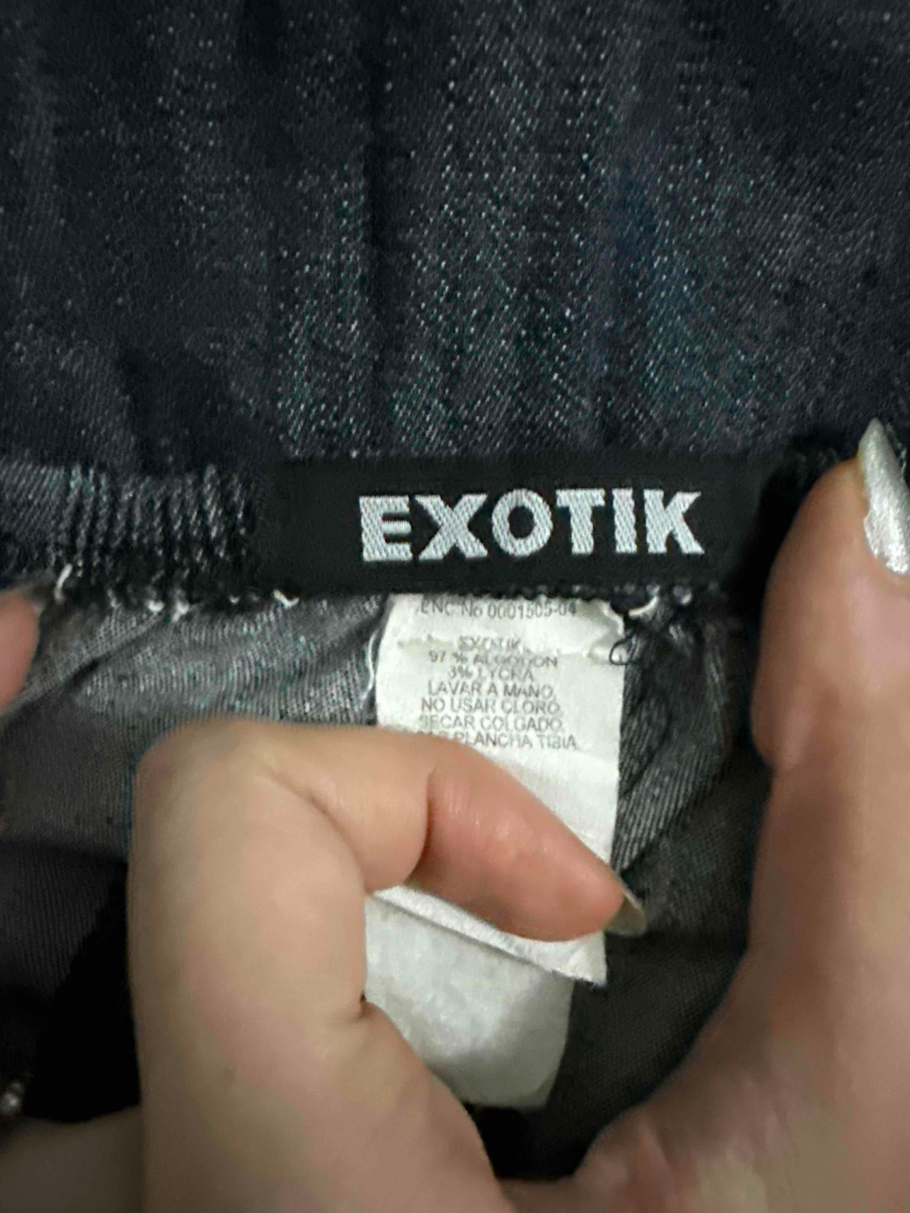 Vestido jean strapless EXOTIK, foto 3 de 3
